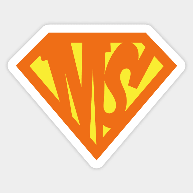 Multiple Sclerosis Superhero Sticker by Mike Ralph Creative